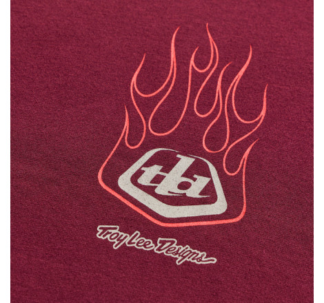 T-Shirt TROY LEE DESIGNS Flame2 - Sangria
