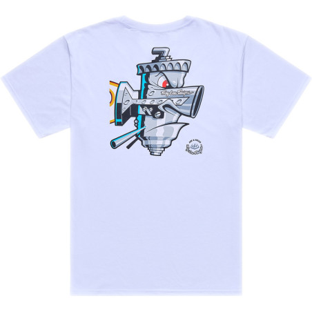 T-Shirt TROY LEE DESIGNS Carb Club - blanc