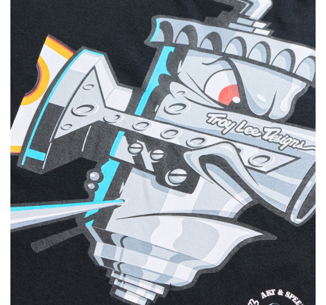 T-Shirt TROY LEE DESIGNS Carb Club - noir