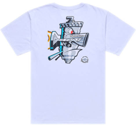 T-Shirt TROY LEE DESIGNS Carb Club - blanc