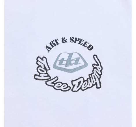 T-Shirt TROY LEE DESIGNS Carb Club - blanc