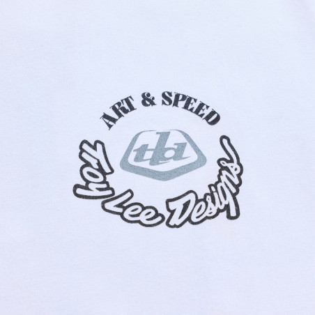 T-Shirt TROY LEE DESIGNS Carb Club - blanc