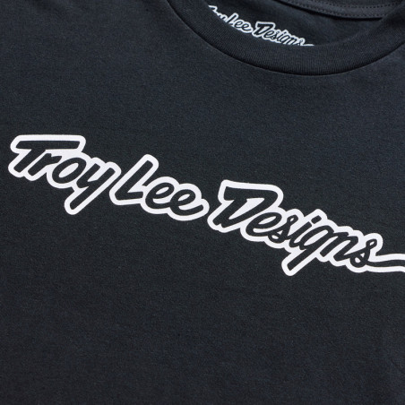 T-Shirt TROY LEE DESIGNS Long Sleeve Signature - noir