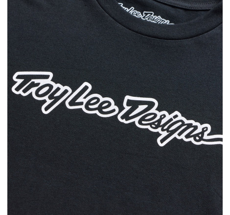 T-Shirt TROY LEE DESIGNS Long Sleeve Signature - noir