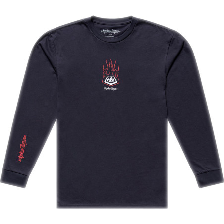 T-Shirt TROY LEE DESIGNS Long Sleeve Flame2 - Carbon
