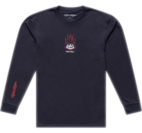 T-Shirt TROY LEE DESIGNS Long Sleeve Flame2 - Carbon