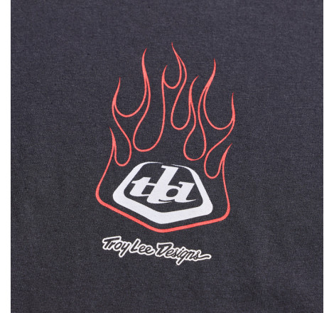 T-Shirt TROY LEE DESIGNS Long Sleeve Flame2 - Carbon