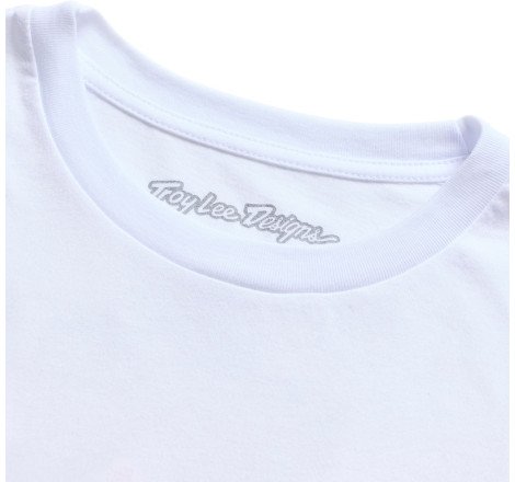 T-Shirt TROY LEE DESIGNS Long Sleeve Carb Club - blanc