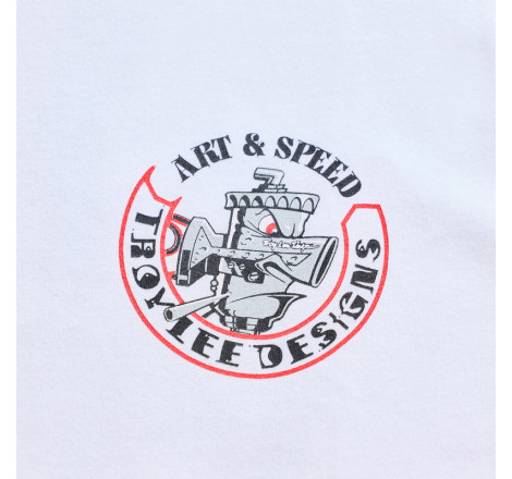 T-Shirt TROY LEE DESIGNS Long Sleeve Carb Club - blanc