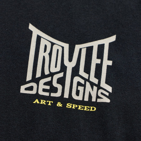 T-Shirt TROY LEE DESIGNS Long Sleeve Handlebar - noir