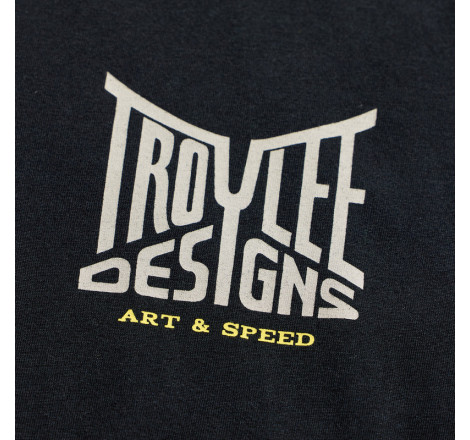 T-Shirt TROY LEE DESIGNS Long Sleeve Handlebar - noir