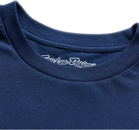 T-Shirt TROY LEE DESIGNS Signature - Navy/Aero Blue