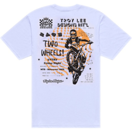 T-Shirt TROY LEE DESIGNS Friday Night - blanc