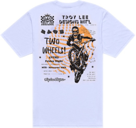 T-Shirt TROY LEE DESIGNS Friday Night - blanc