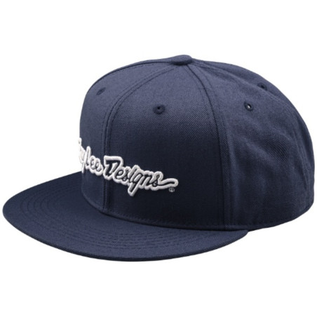 Casquette TROY LEE DESIGNS Flat Bill Snapback Signature - Indigo
