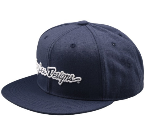 Casquette TROY LEE DESIGNS Flat Bill Snapback Signature - Indigo
