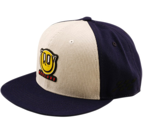 Casquette TROY LEE DESIGNS Flat Bill Snapback Happy Dayz - Indigo/Pumice