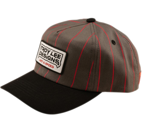 Casquette TROY LEE DESIGNS Curved Snapback Medieval - gris/rouge