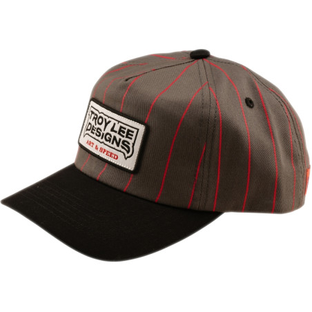 Casquette TROY LEE DESIGNS Curved Snapback Medieval - gris/rouge