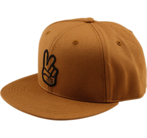 Casquette TROY LEE DESIGNS Flat Bill Snapback Peace - Sienna