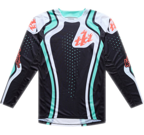 Maillot TROY LEE DESIGNS GP Pro - Roller noir/Teal