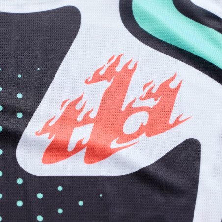 Maillot TROY LEE DESIGNS GP Pro - Roller noir/Teal