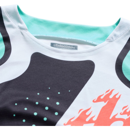 Maillot TROY LEE DESIGNS GP Pro - Roller noir/Teal