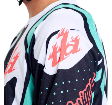 Maillot TROY LEE DESIGNS GP Pro - Roller noir/Teal