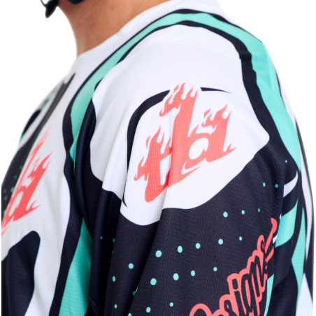 Maillot TROY LEE DESIGNS GP Pro - Roller noir/Teal