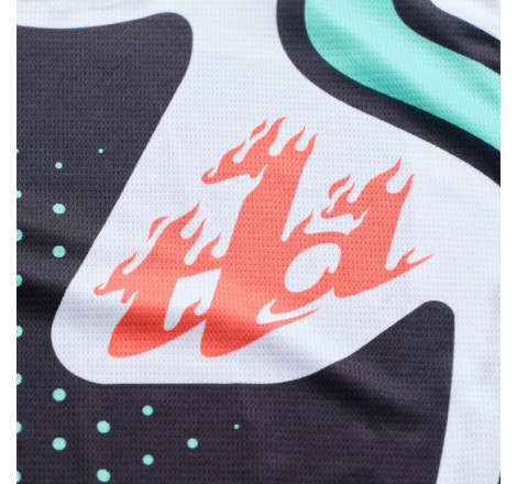 Maillot TROY LEE DESIGNS GP Pro - Roller noir/Teal