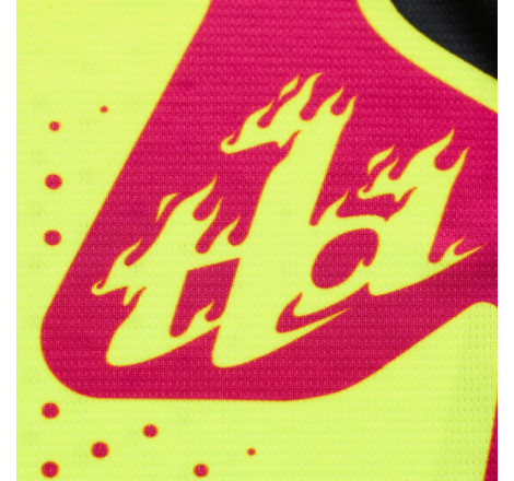 Maillot enfant TROY LEE DESIGNS GP Pro - Roller jaune fluo/fuschia