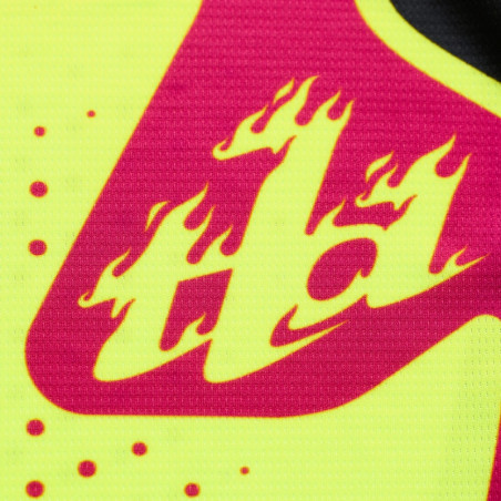 Maillot enfant TROY LEE DESIGNS GP Pro - Roller jaune fluo/fuschia