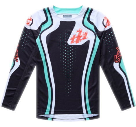 Maillot enfant TROY LEE DESIGNS GP Pro - Roller noir/Teal