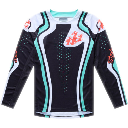 Maillot enfant TROY LEE DESIGNS GP Pro - Roller noir/Teal