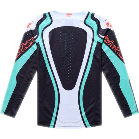 Maillot enfant TROY LEE DESIGNS GP Pro - Roller noir/Teal