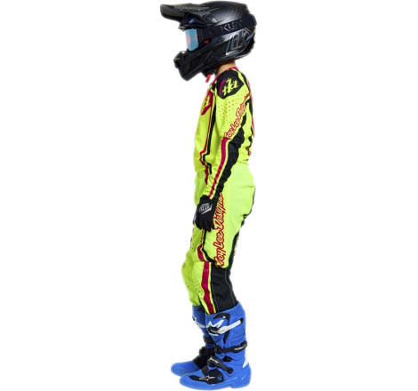 Maillot enfant TROY LEE DESIGNS GP Pro - Roller jaune fluo/fuschia