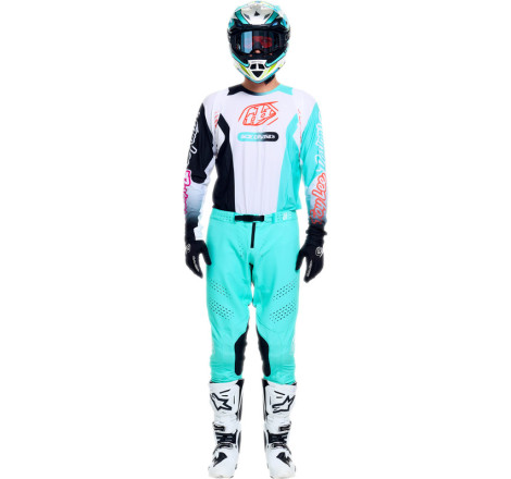 Maillot TROY LEE DESIGNS SE Pro - Sever blanc/Teal