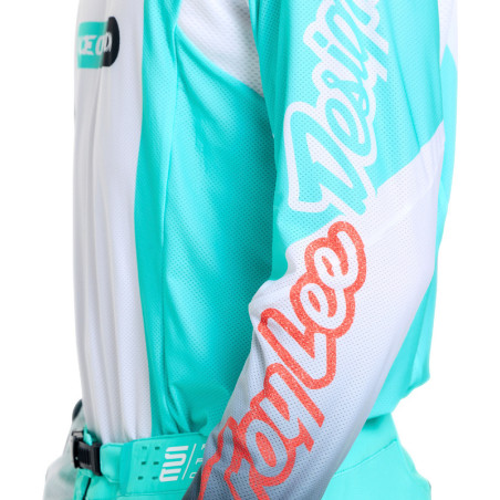 Maillot TROY LEE DESIGNS SE Pro - Sever blanc/Teal