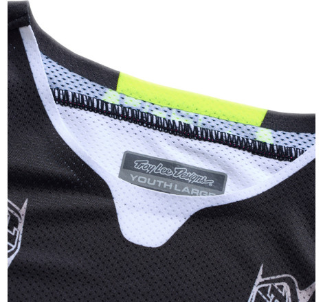 Maillot enfant TROY LEE DESIGNS SE Pro - Salvo noir/blanc