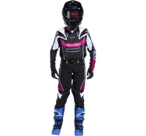 Maillot enfant TROY LEE DESIGNS SE Pro - Salvo noir/blanc