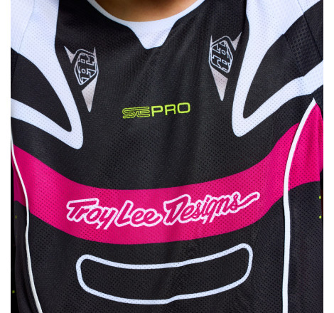 Maillot enfant TROY LEE DESIGNS SE Pro - Salvo noir/blanc