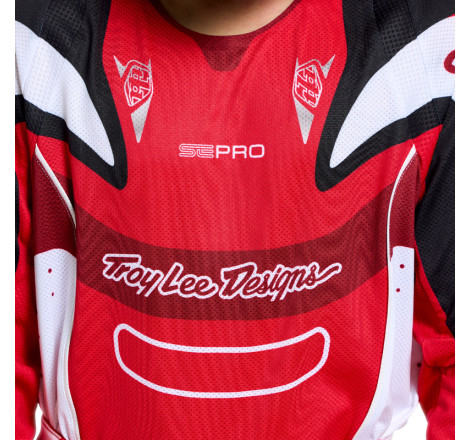 Maillot enfant TROY LEE DESIGNS SE Pro - Salvo rouge/blanc