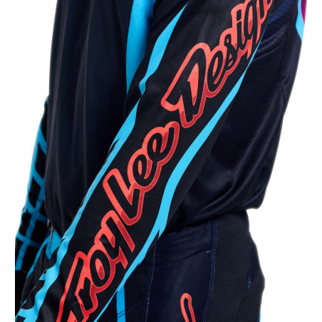 Maillot TROY LEE DESIGNS GP Pro - Framework noir/cyan
