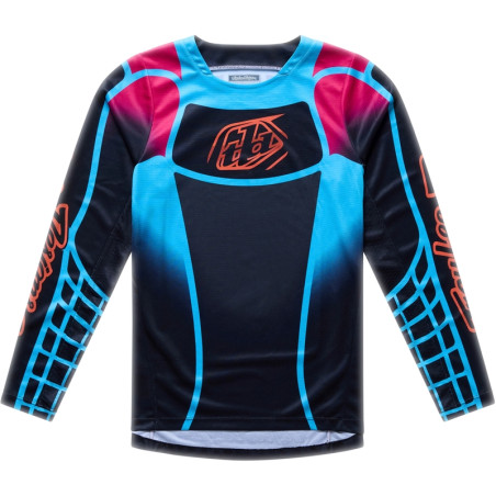 Maillot enfant TROY LEE DESIGNS GP Pro - Framework noir/cyan