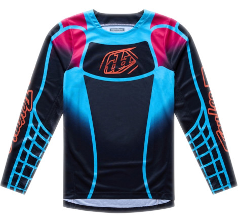 Maillot enfant TROY LEE DESIGNS GP Pro - Framework noir/cyan