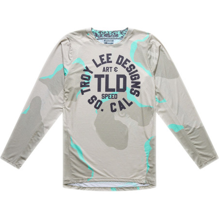 Maillot TROY LEE DESIGNS GP Pro Air - Camo Aqua Desert
