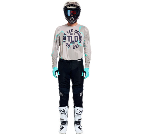 Maillot TROY LEE DESIGNS GP Pro Air - Camo Aqua Desert