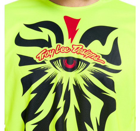 Maillot TROY LEE DESIGNS GP Pro - Cyclops jaune fluo