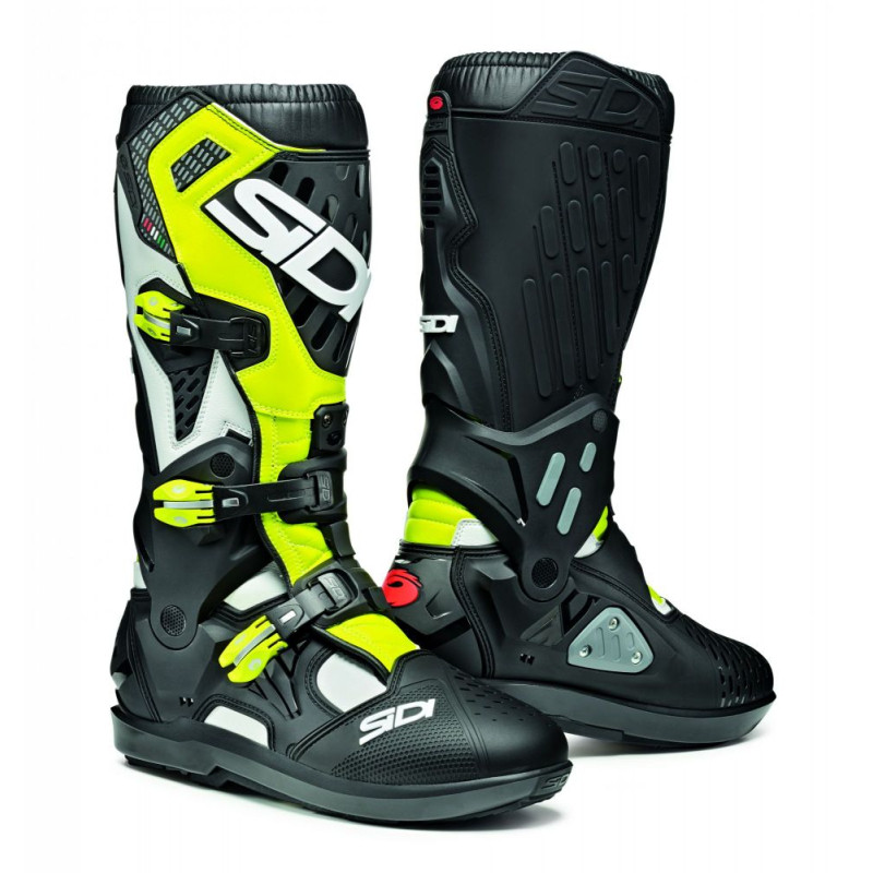 Bottes SIDI Atojo SRS Pointure 43 - blanc/jaune