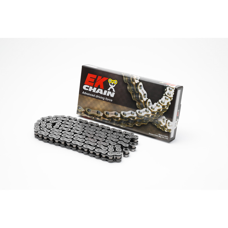 Chaine de transmission EK CHAIN 520 MVXZ2 - Joints Qx-Ring - attache à riveter